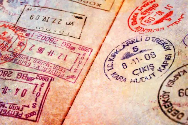 pasaporte sellado