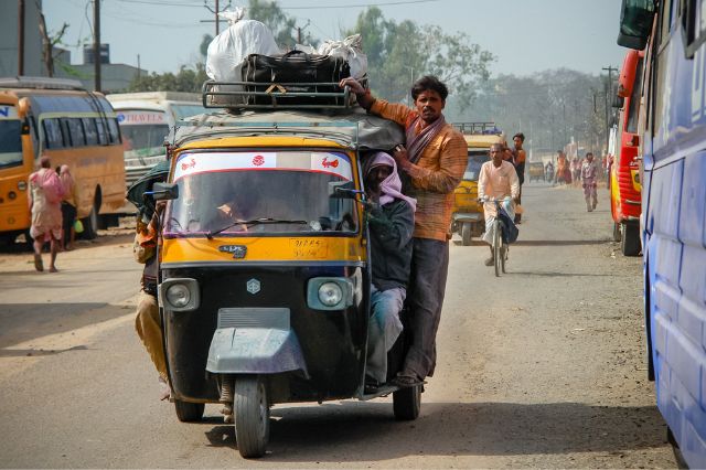 rickshaw en india